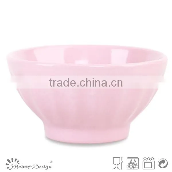 Stoneware Embossed Rice Bowl/ceramic Bowl photo-5