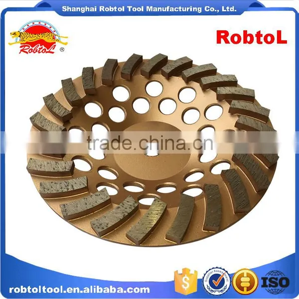 125mm Turbo Row Waved Spiral Diamond Grinding Disc Cup Wheel for Concrete Floor 5" Cutting Tools Abrasive Polishing Grinder photo-5