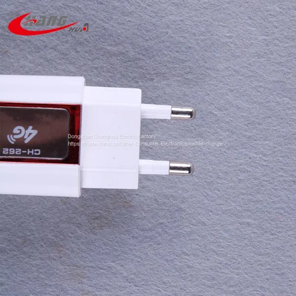 2017 Best Phone Charger 5V 2.1A Dual USB Travel Charger With Light photo-2
