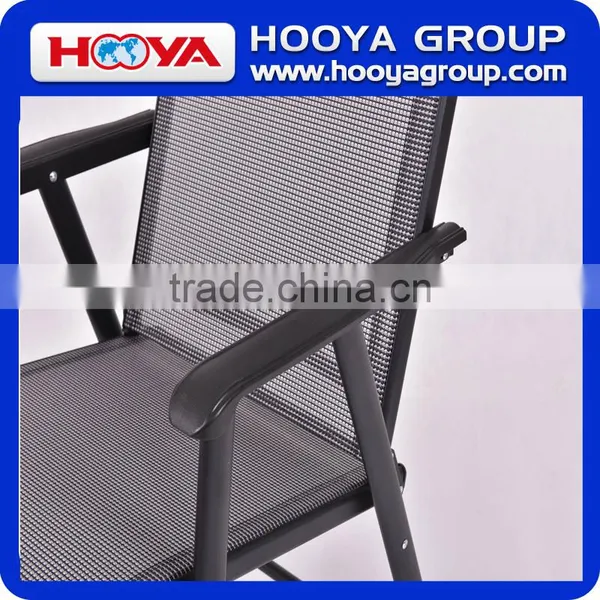 4pcs Iron Outdoor Leisure Folding Chair,black+silver,68CM*59CM*95cm photo-5