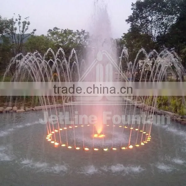 Water Fountain in a Lake, City Park of Wenzhou photo-3