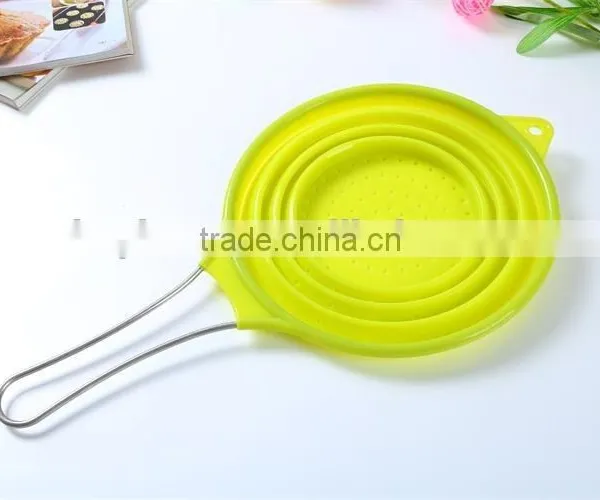 Folding Food Silicone Strainer,Silicone Kitchenware,Kitchen Tools photo-5
