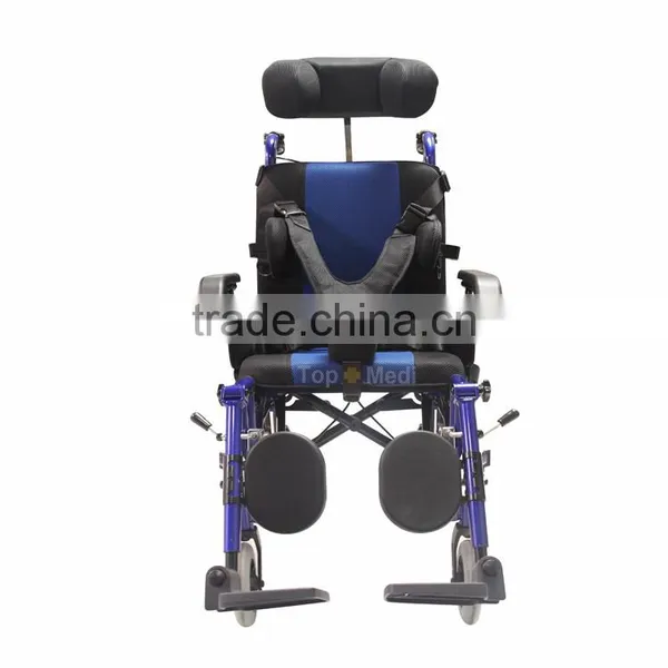 2015 New Product Used Pediatric Children Manual Cerebral Palsy Reclining Aluminum Wheelchair Wheelchairs photo-2