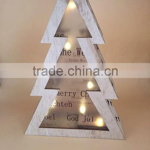 2016 Christmas Cut Wooden Deco Laser Cutting Light Tray photo-2
