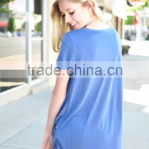 Lady Shirt 2017 Short Sleeve Round Neck Knot Top Trend t Shirt photo-6