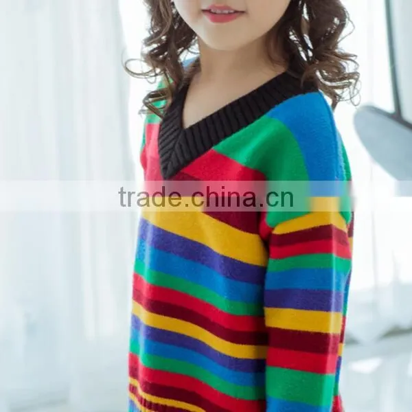Zm35787a 2017 Winter Girls Knitted Sweater New Design Children Tops photo-3
