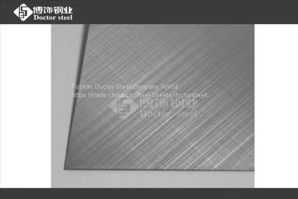 2B Face Wire Drawing by Manual,cross Hairline Stainless Steel Plate SUS 304 photo-3