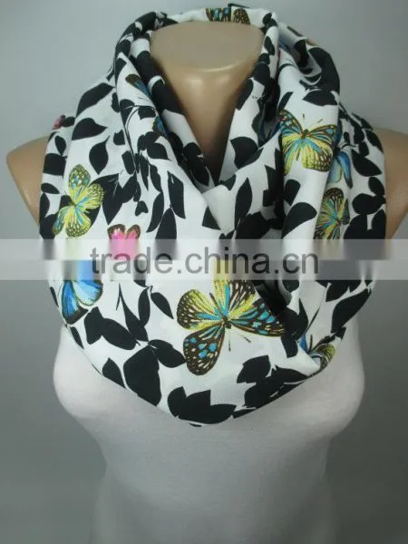 BUTTERFLY Print Scarf Shawl Animal Scarf Infinity Scarf Women Fashion Accessories Christmas Gift Ideas For Her photo-5