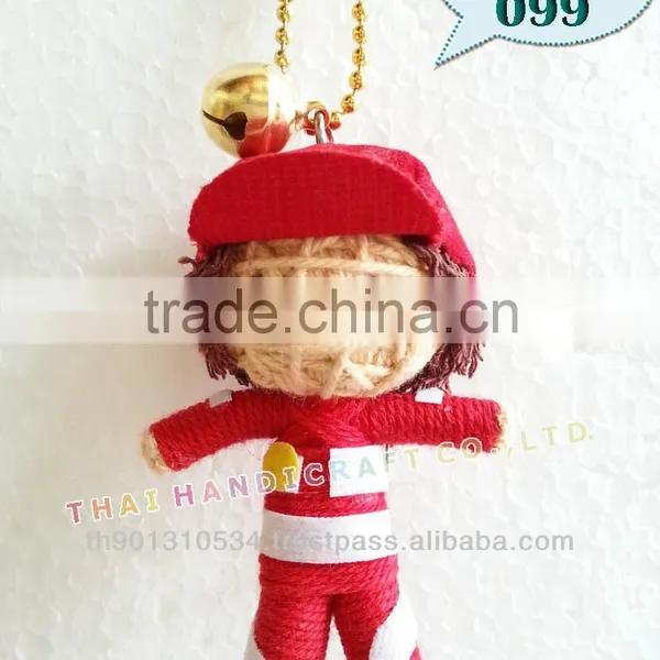 Handmade Keychains Keyrings Voodoo Doll String Accessories Bag Gifts