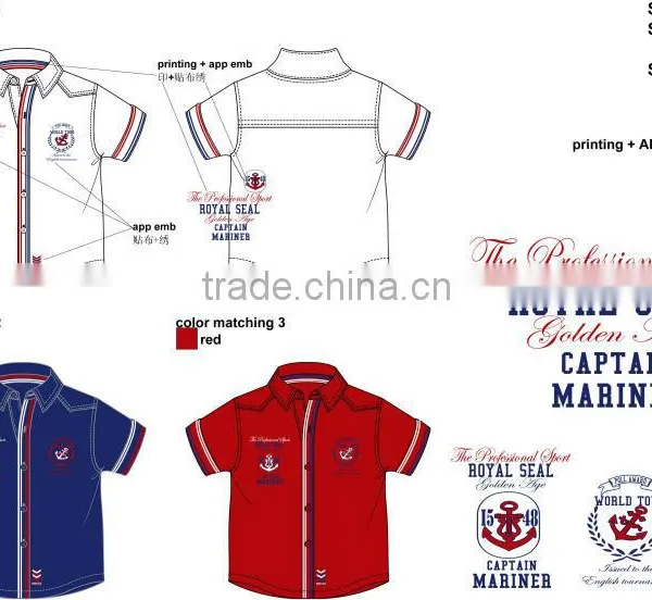 Wholesale Make to Order Summer Design Casual Boys Brand Name Shirt photo-2