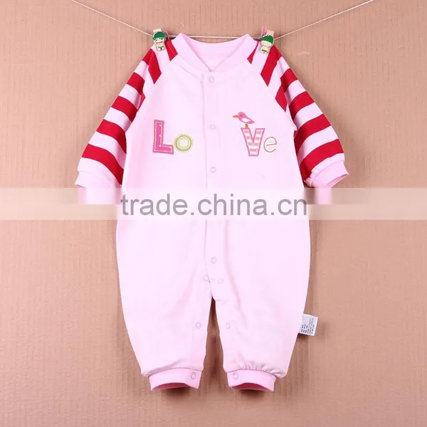 Wholesale Baby Cotton Romper Cute Jumpsuit Long Sleeve Baby Onesie photo-3