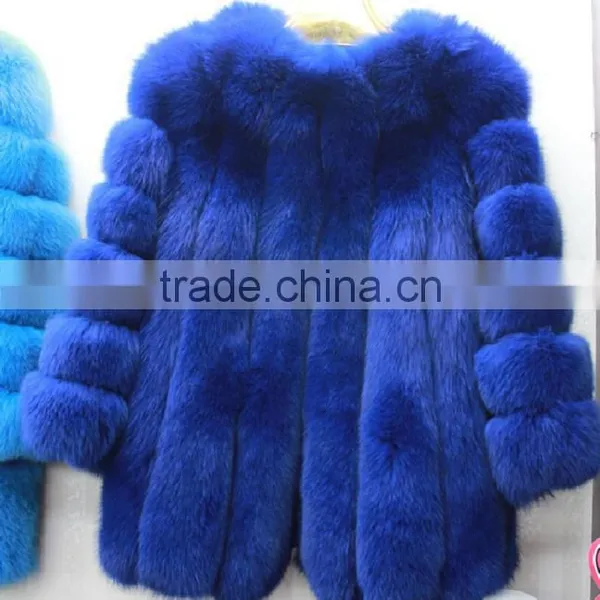 Beauty Girl Oversize Fluffy Winter Real Fox Fur Faux Fur Parka Coat for uk photo-4