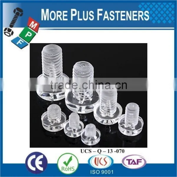 Made in Taiwan Transparent Nylon Plastic Screw photo-2