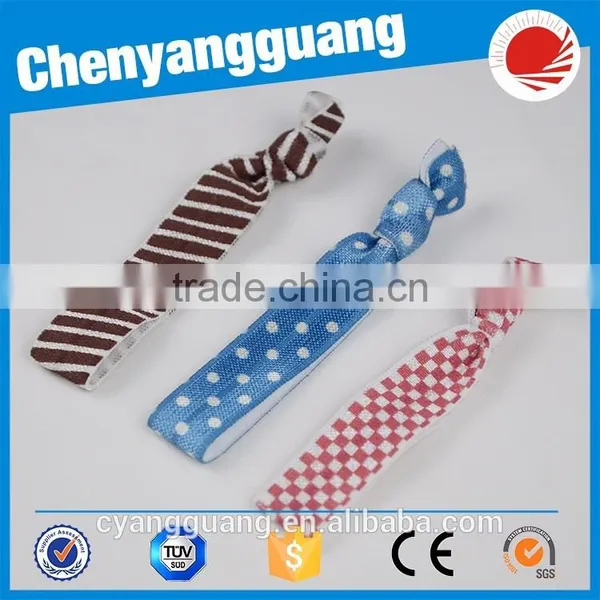 Fancy Hair Ties Nylon Folded Over Elastic Ribbon photo-5