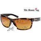 Black Plastic Frame And Lens Sport Eyewear , Safe Protective Spectacles