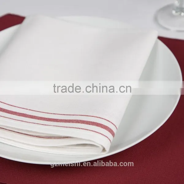 High Quality Washable Wedding Monogram Linen Napkin photo-3