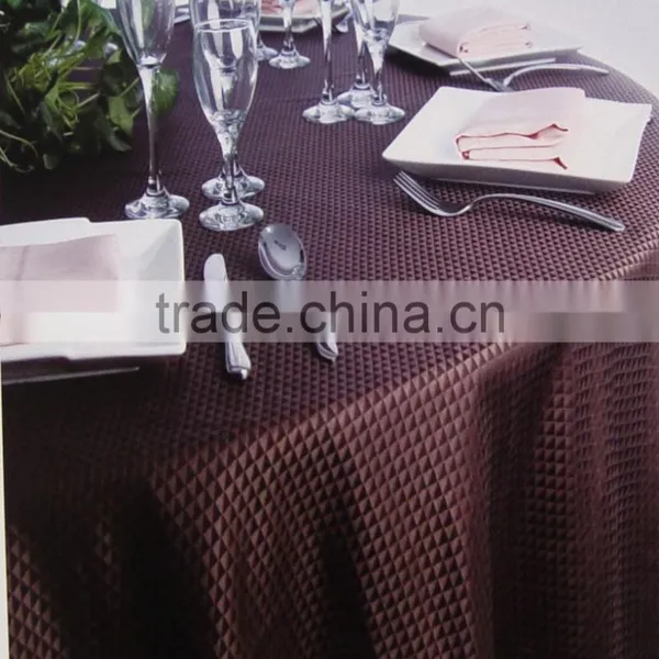Wholesale Customized Wedding Table Linens Polyester Jacquard Grey Cloth TableCloths Party Table Covers photo-6