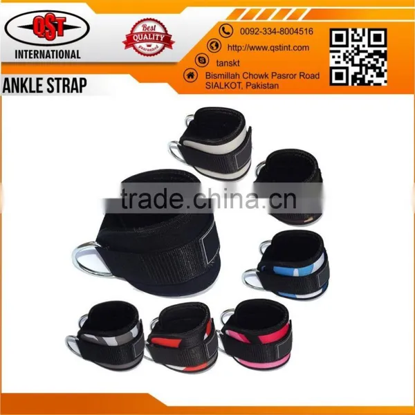 Ankle Twin D-Ring Strap Gym Cable Attachment Leg Thigh Pulley Lifting Wrap photo-6