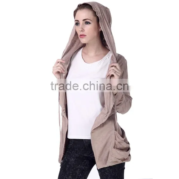 Women's Stand-up Round Collar Pleated Coat photo-4