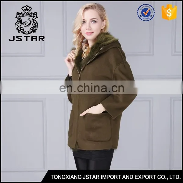 Top Quality Australia Sheepskin Ladies Wool and Cashmere Coat Sale photo-5