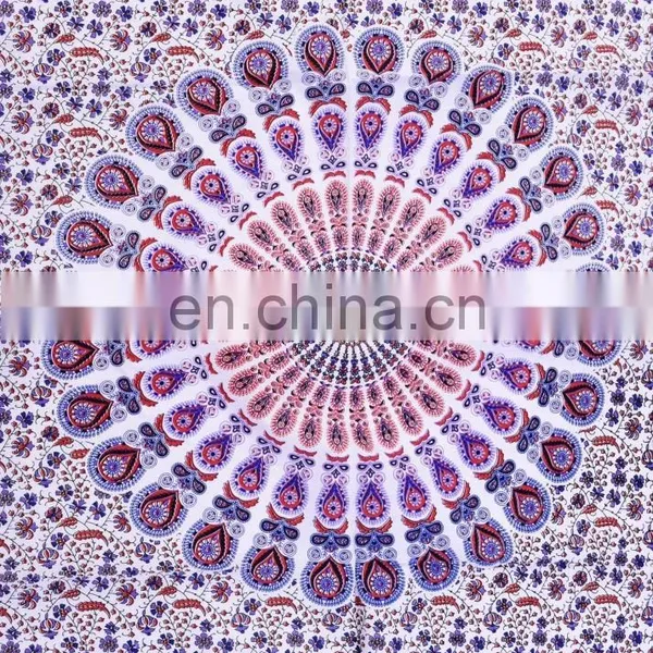 Mandala Design Meditation Wall Hanging Indian New Tapestry Throw Cotton Yoga Mat photo-2