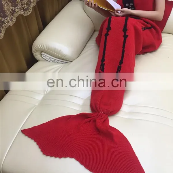 Mermaid Tail Blanket Warm and Soft Blankets For Kids And Adults Bedding Wrap photo-2