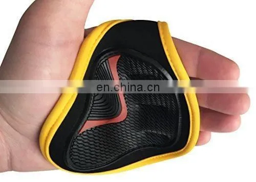 Grip Weight Lifting Pads Gloves Fingerless Support Gym Workout Fitness Training