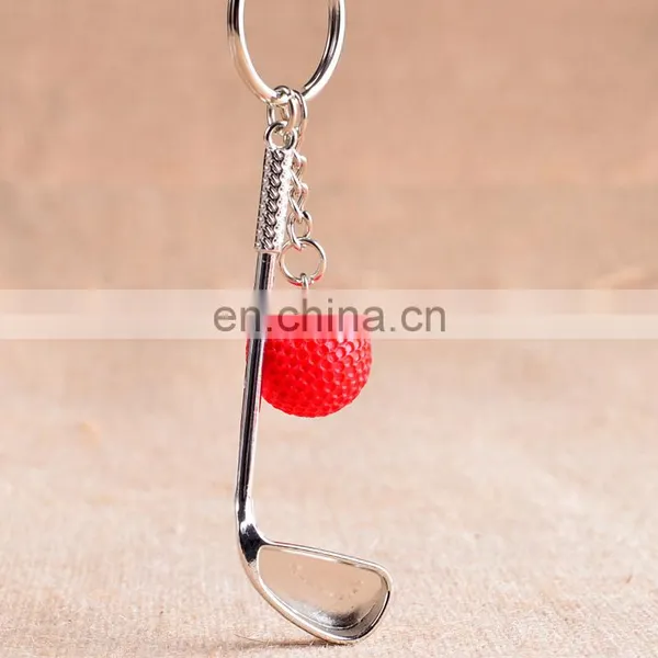 3D Mini Golf Ball And Golf Key Chain Club Shaped Metal Golf Keychains for Professional Sport Gift photo-4
