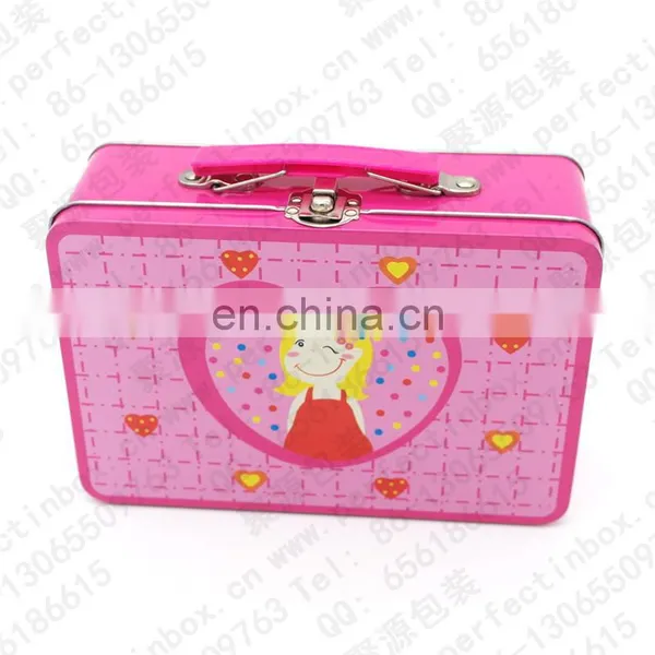 2015 Fancy Black Wholesale Plain Tin Lunch Box/custom Printed Tin Lunch Box photo-5