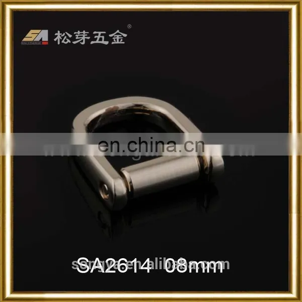 Personalized Metal Small D Ring For Shoe Or Garment, Gold Plated Small D Ring photo-4
