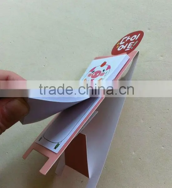 Sticky on Fridge Small Size Cheap Bulk Blank Notepad With Pen photo-5