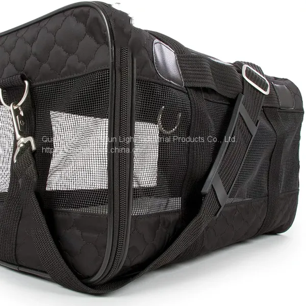 Oxford Fabric Mesh Breathable Airline Approved Small Animal Cages Transport Bag Dog Cats Travel Handbag Pet Carriers photo-4