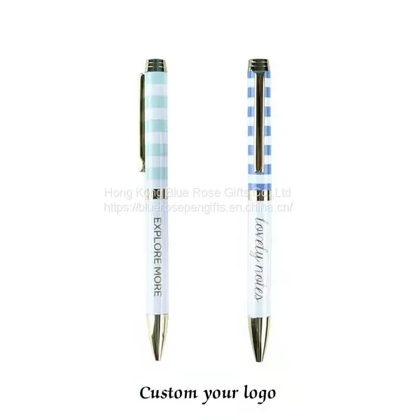 New Style High-end Metal Ballpoint Pen With Full Design Thermal Transfer Custom Logo Yiwu Pen