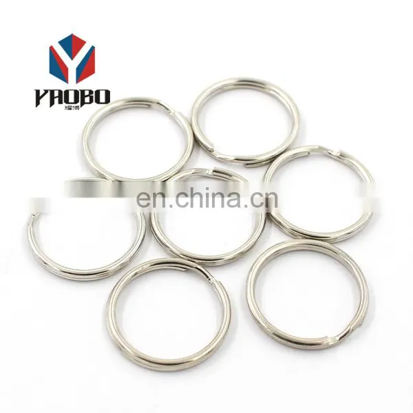 China Manufacturer Custom Shape Different Size Key Ring Chain Round Split For Clothing photo-5