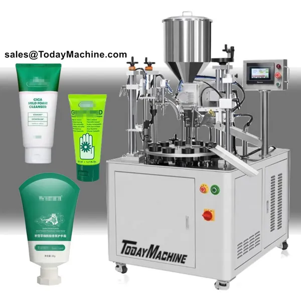 Automatic Cream Cosmetic Lotion Soft Tube Filling and Sealing Machine photo-2