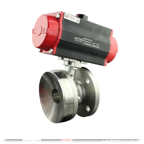 Pneumatic Tank Bottom Valve with 105° Angled Valve Stem for Reduced Material Buildup