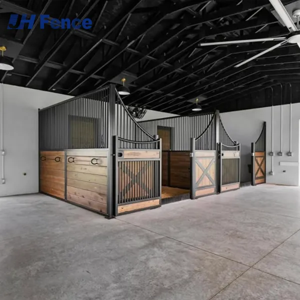 Horse Stall Stable Galvanize Farm Riding Horse Shelter Horse Stable Stall Whit Roof photo-4