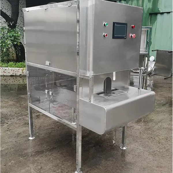 Shanghai Industrial Full Automatic PLC Stainless Steel Fruit Mango Peeling & Half-cut Pit Removing Machine Peeler Equipment photo-2