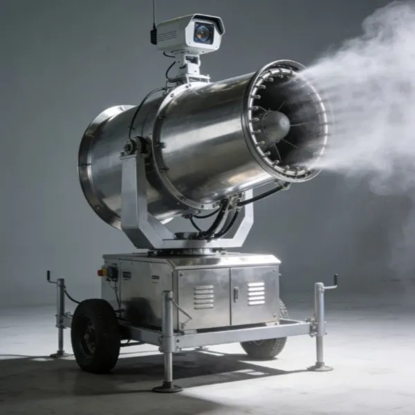 Dust Suppression at Port Cargo Terminals, Intelligent Dust Suppression Fog Cannon for Coal Storage Yards