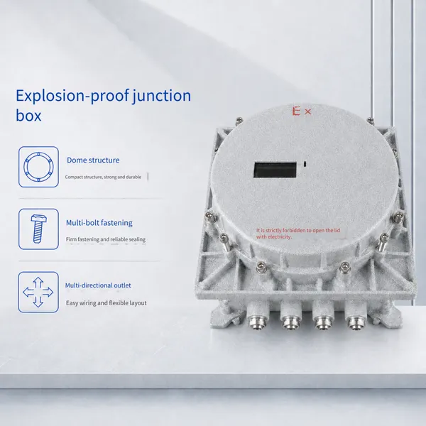 Explosion-proof Junction Box Cast Aluminum Round Cover, Explosion-proof Distribution Box, Industrial Junction Box With Multi-hole Outlet, Supporting Non-standard Customization