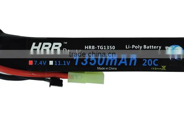 HRB 3S 1350mah 11.1V Lithium Polymer Battery for RC Air Gun Soft Air Gun photo-2