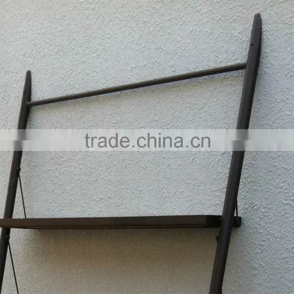 RE-1533 Wide Wooden Ladder Flower Shelf photo-2