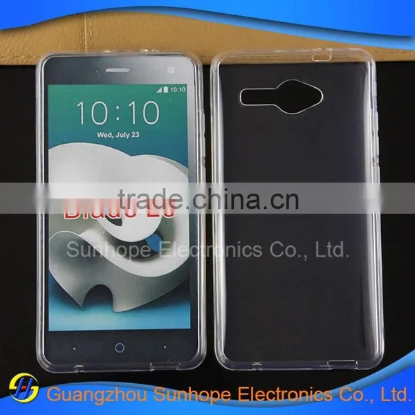 China Supplier Smooth Transparent Tpu Gel Skin for ZTE Blade L3 Mobile Phone Back Cover photo-3