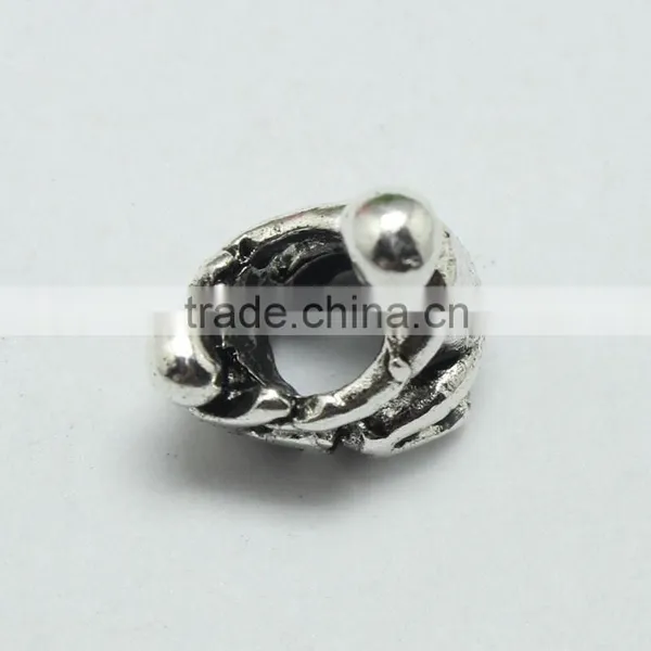 Lead Free Nickle Free Zinc Alloy Pdora Wrestling Theme Jewelry Hole Beads for Bracelets and Necklaces photo-6