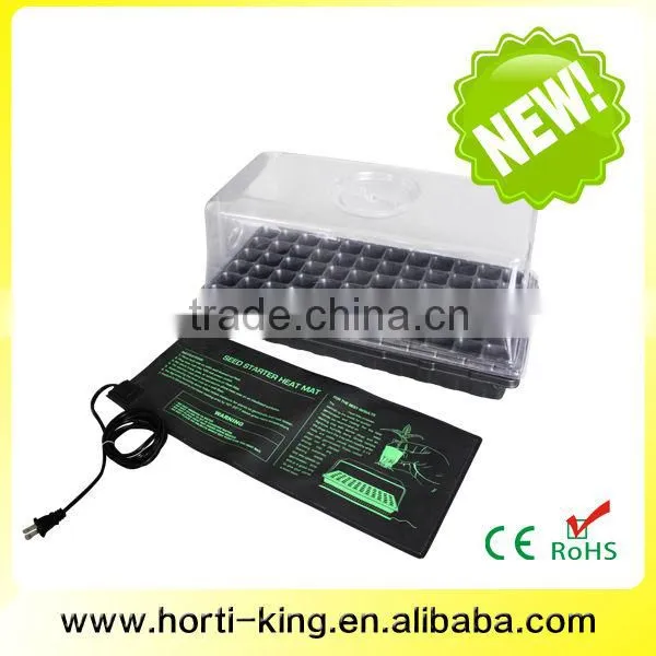 Heat controled hydroponic heat mat germination box