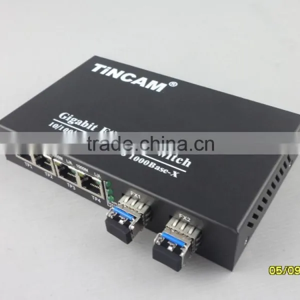 6-port Gigabit Sfp lc Dual Fiber Optical Switch photo-3