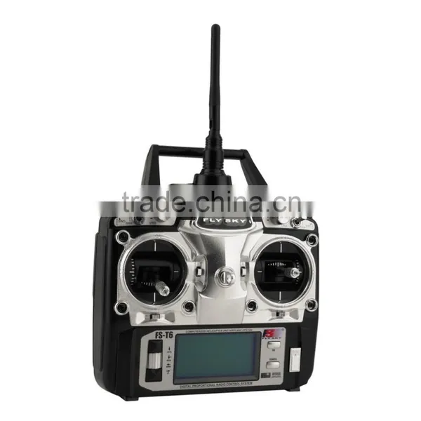Flysky FS-T6 Radio Control 2.4G 6 Channel Transmitter Receiver for RC Helicopter photo-3