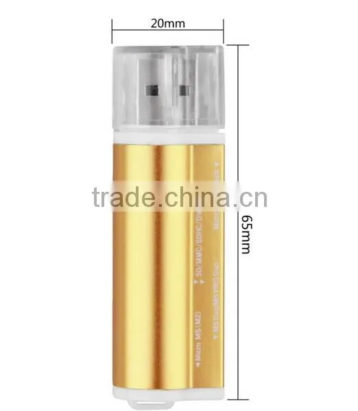 2.0 USB Interface and SM Card ,MMC Card,SD Card,XD Card ,CF Card LighterType Card Reader photo-4