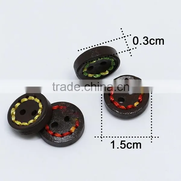 Sedex Audited Factory 2 Pillar Braided Cord Wooden 4 Holes Button photo-4