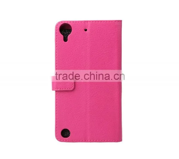 MMT Litchi Grain Wallet Leather Flip Case for HTC 530 Holder Leather Case With Card Slot for HTC 530 photo-3
